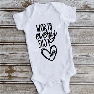 Worth every shot bodysuit| ivf iui Bodysuit